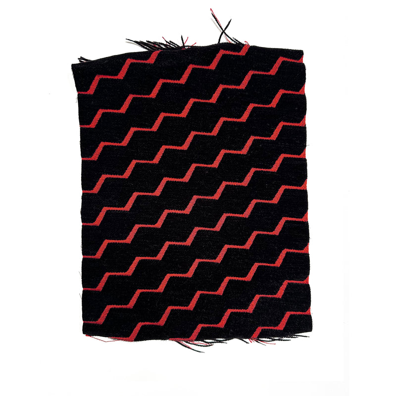 Buzz black red fabric