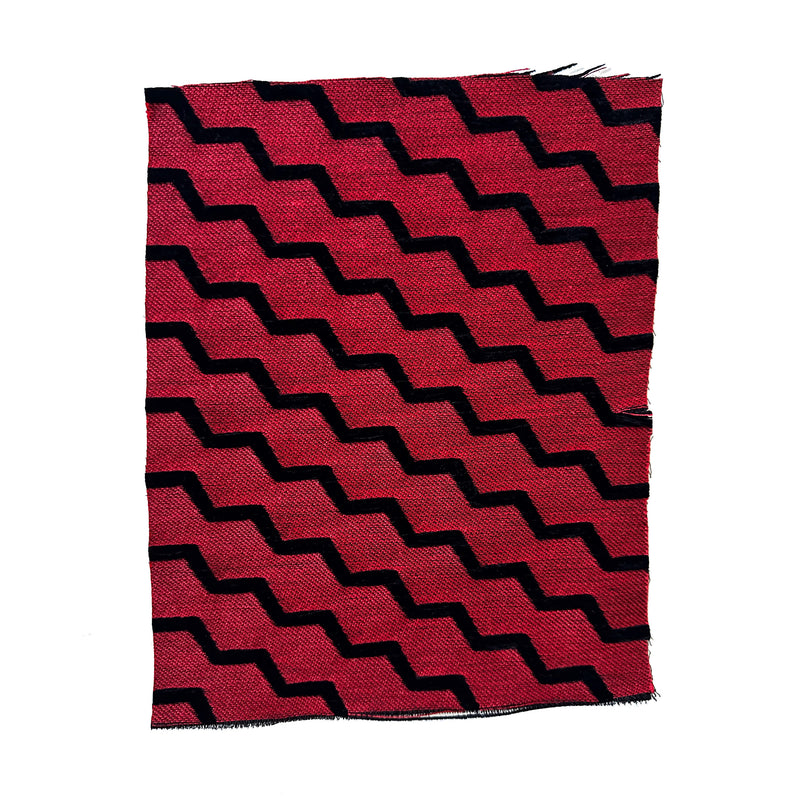 Buzz red fabric reverse