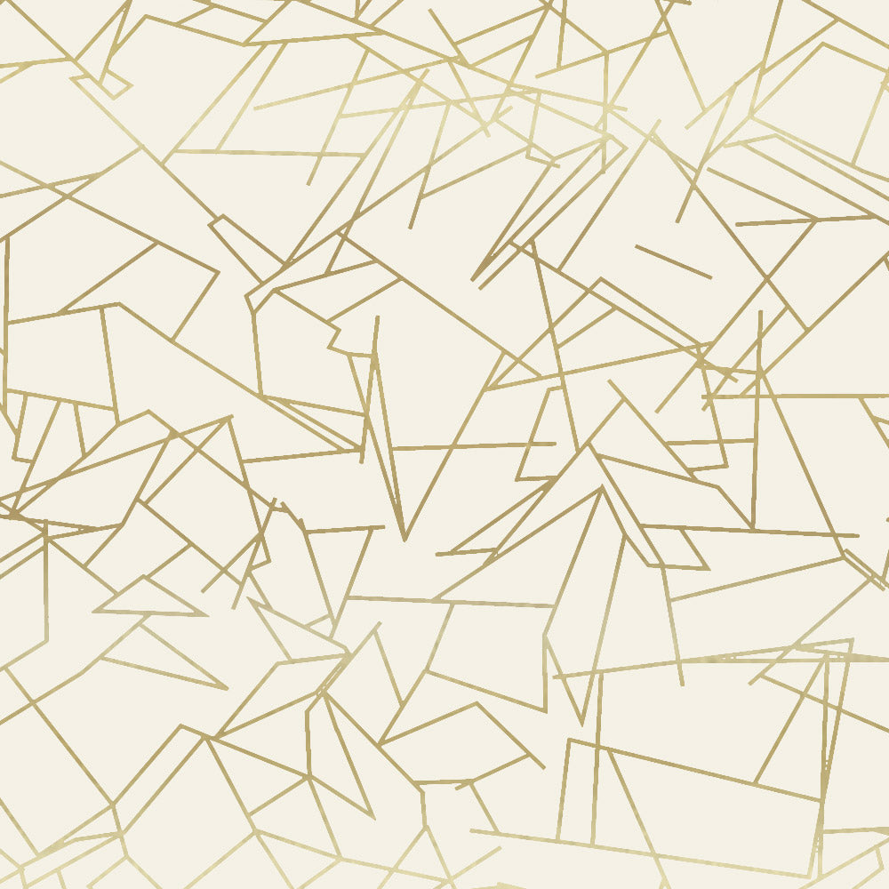 Angles cream/ gold wallpaper