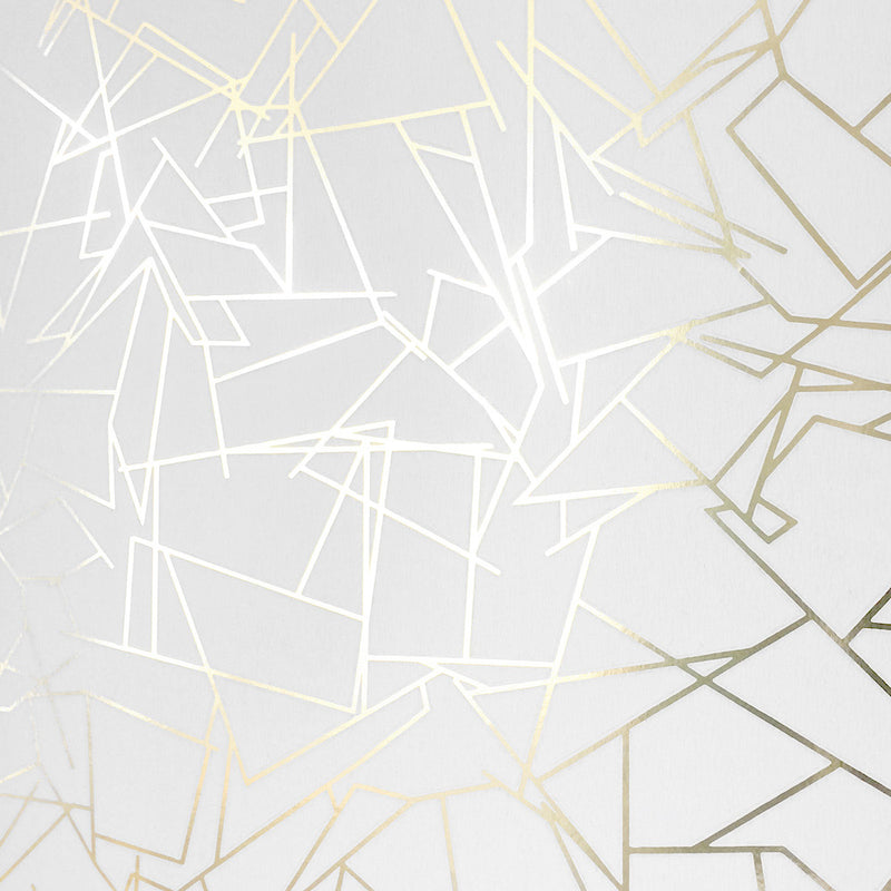 Angles gold / white wallpaper