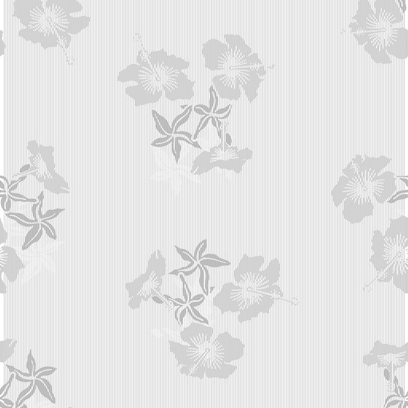 Hibiscus grey white wallpaper